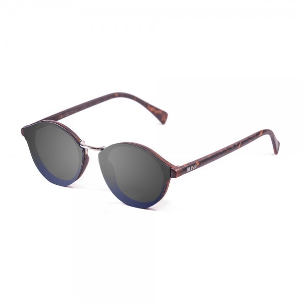 LOIRET matte demy brown blue trans. down / smoke flat | OCEAN SUNGLASSES