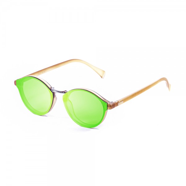 LOIRET matte light brown / revo green flat