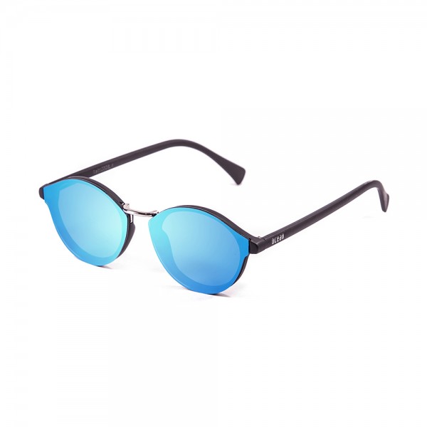 LOIRET matte black / revo blue sky flat | OCEAN SUNGLASSES