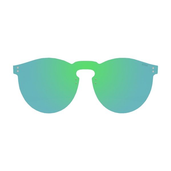LONG BEACH flat lens sunglasses lens color space green