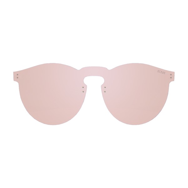 LON BEACH flat lens sunglasses lens color space pastel pink