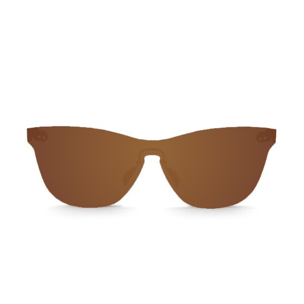 GENOVA flat lens sunglasses lens color brown