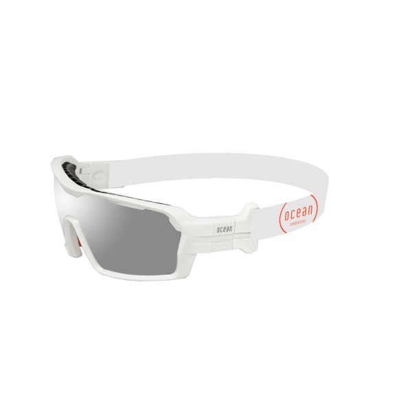 CHAMELEON matte white / revo grey Nosepads, foam & TIps: orange