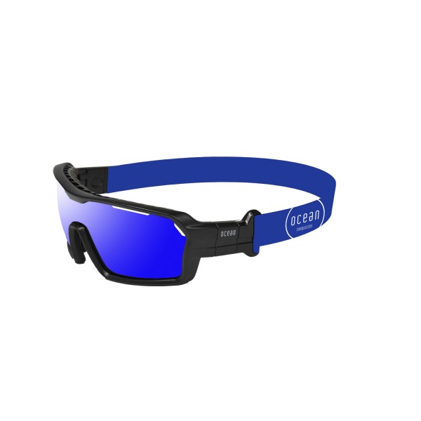 CHAMELEON shiny black / revo blue Nosepads, foam & TIps: blue