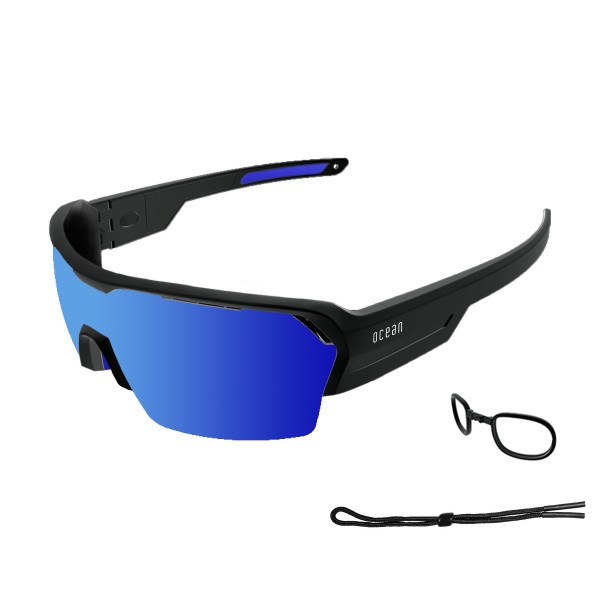 RACE matte black / revo blue Nosepads & TIps: blue