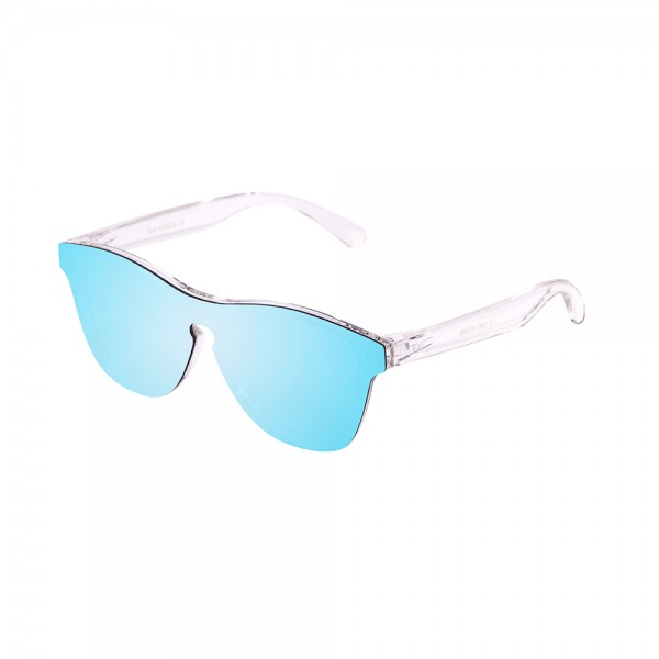SOCOA matte white transparent / revo blue sky flat | OCEAN SUNGLASSES