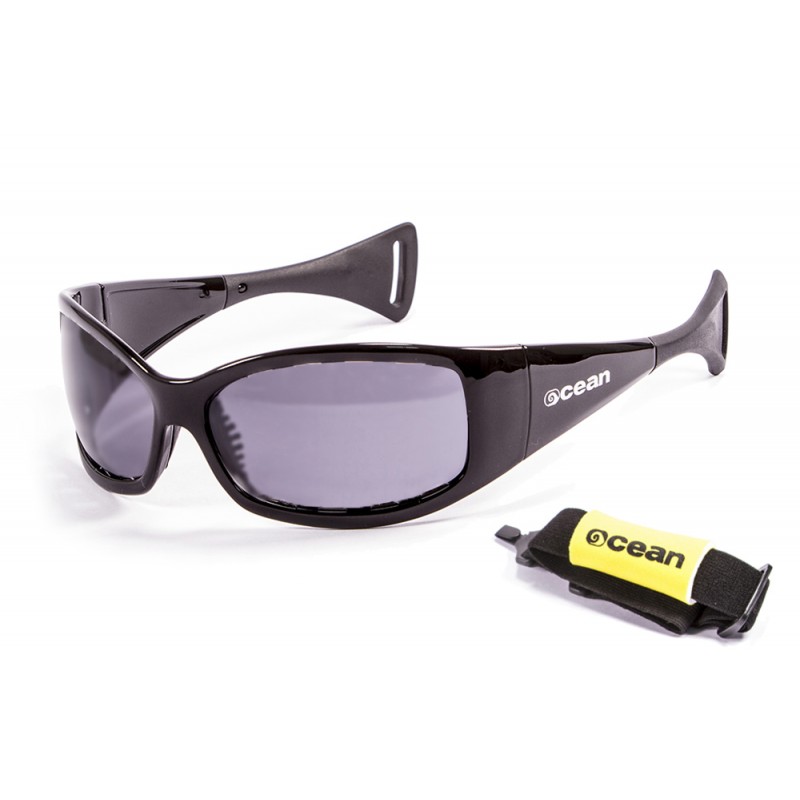 mentaway kitesurf polarized floating shiny black smoke sunglasses