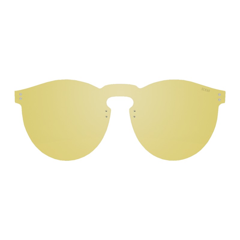 LONG BEACH flat lens sunglasses lens color space gold