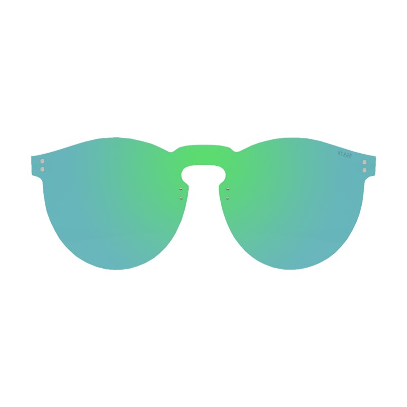 LONG BEACH flat lens sunglasses lens color space green