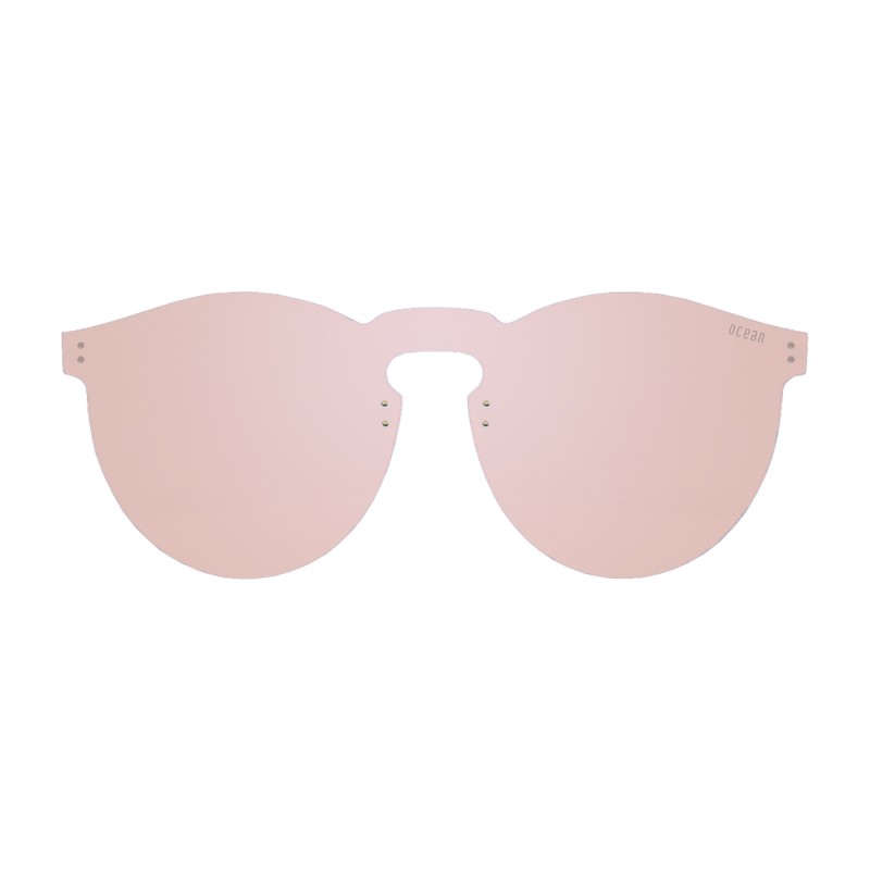 LON BEACH flat lens sunglasses lens color space pastel pink