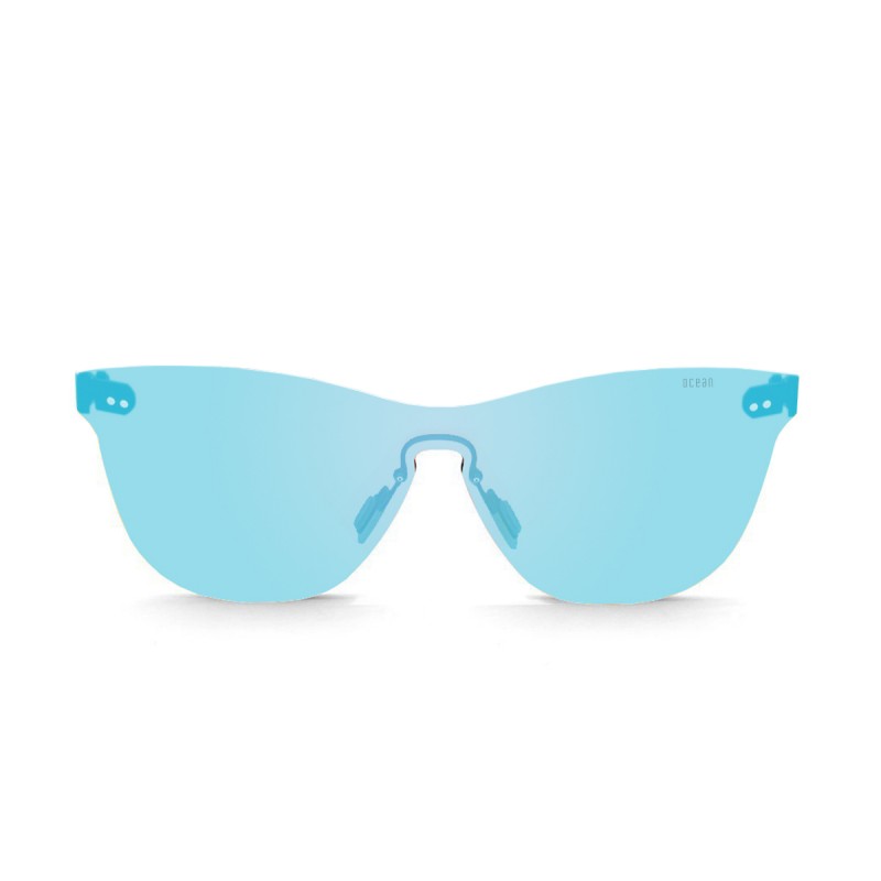 GENOVA flat lens sunglasses lens color light blue