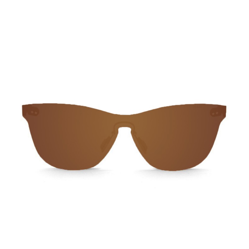 GENOVA flat lens sunglasses lens color brown