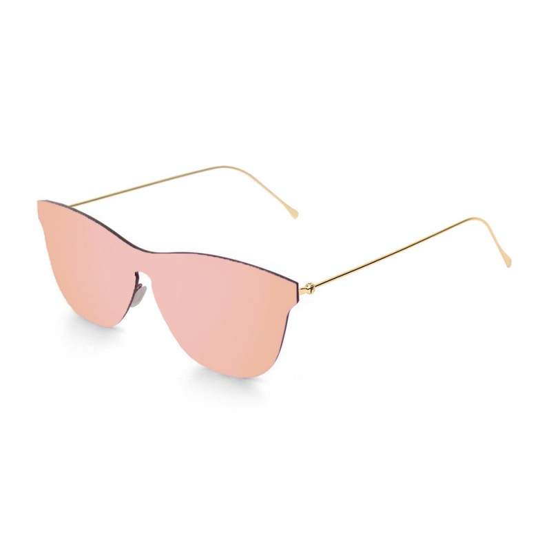 GENOVA flat lens sunglasses lens color pastel pink side