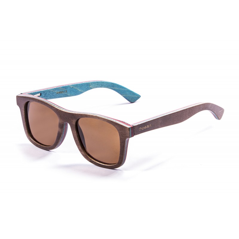 Venice Beach skate Wood sunglasses brown