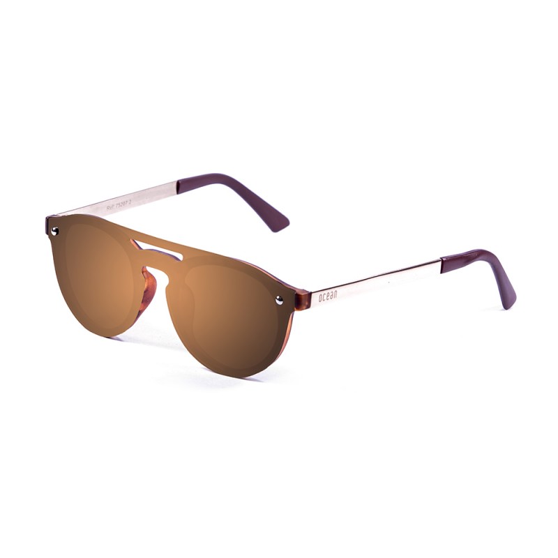 SAN MARINO flat lens sunglasses lens color brown side