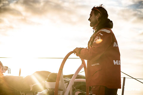 Iker Martínez. Skipper for Team Mapfre in the last edition of the Volvo Ocean Race. ARUBA Ocean mode.l Pic. Kindly loaned by Mapfre Team